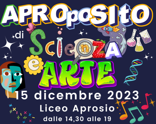 Ventimiglia: Arte e Scienza al liceo 'Aprosio' con un ricco programma di attività, laboratori, esperimenti scientifici Ventimiglia: Arte e Scienza al liceo 'Aprosio' con un ricco programma di attività, laboratori, esperimenti scientifici