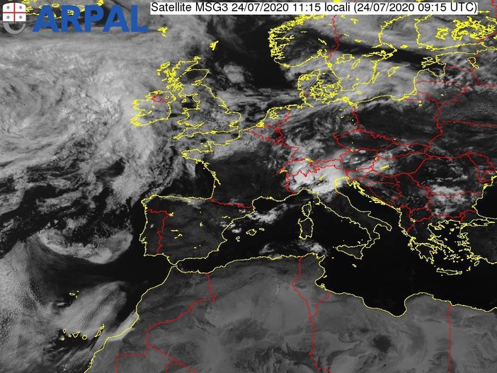 Maltempo in arrivo sulla Liguria: allerta 'gialla' per temporali sulla nostra provincia prolungata fino alle 20