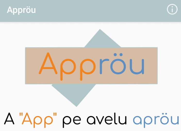 Dopo un anno di lavoro è scaricabile 'Approu' l'applicazione con il vocabolario e le traduzioni in sanremasco