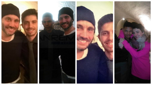 #Sanremo2015: ieri sera cena 'Da Vittorio' per Nek ed Arisa dopo le prove, ecco la foto ricordo #Sanremo2015: ieri sera cena 'Da Vittorio' per Nek ed Arisa dopo le prove, ecco la foto ricordo