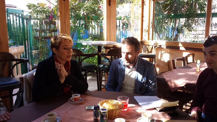 Il Capogruppo della Lega Nord in Consiglio Regionale Alessandro Piana in visita  campo profughi di Ventimiglia