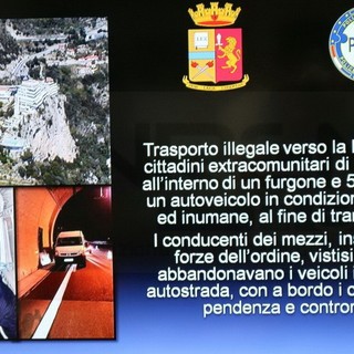 Ventimiglia: inseguimento e furgone contromano con 27 migranti e 3 passeur, brillante operazione transfrontaliera