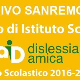 L’istituto comprensivo Sanremo Levante ha ottenuto la certificazione di scuola ‘Amica della dislessia’