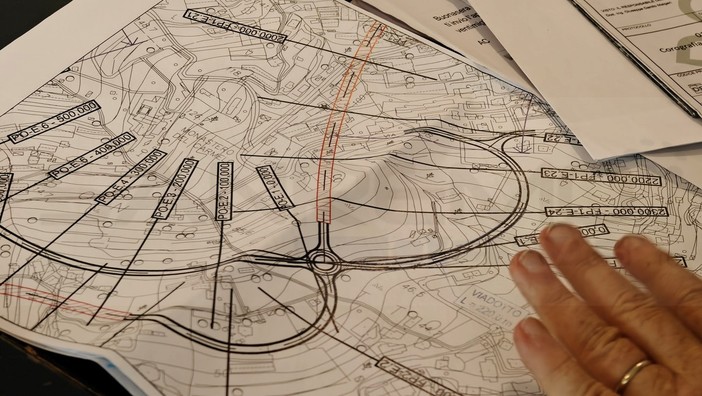 Uno dei progetti dell'Aurelia Bis verso Pian di Poma Uno dei progetti dell'Aurelia Bis verso Pian di Poma