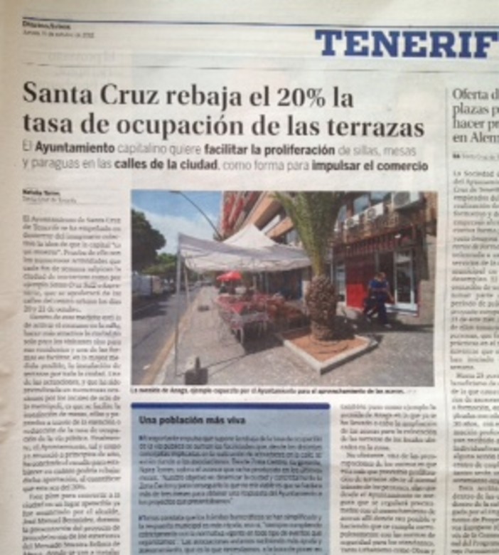 A Tenerife ribassata la tassa per l'occupazione del suolo pubblico: commercianti sanremesi "Perchè non farlo anche qui?" A Tenerife ribassata la tassa per l'occupazione del suolo pubblico: commercianti sanremesi "Perchè non farlo anche qui?"