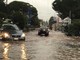 La strada allagata in corso Marconi