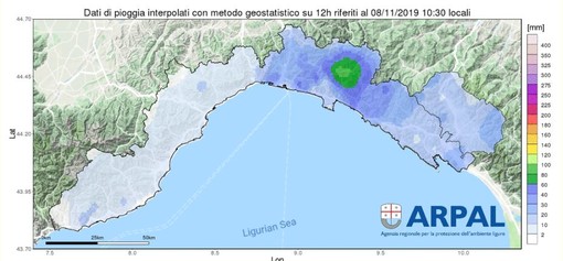 Maltempo in Liguria: Arpal conferma la chiusura dell'allerta meteo per le 15 di oggi