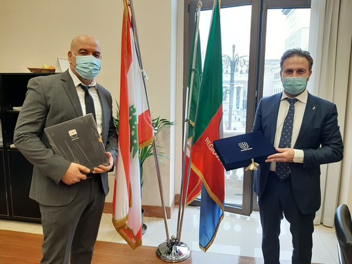 Visita istituzionale in Regione Liguria per il console onorario del Libano Khaled Itani (Foto) Visita istituzionale in Regione Liguria per il console onorario del Libano Khaled Itani (Foto)
