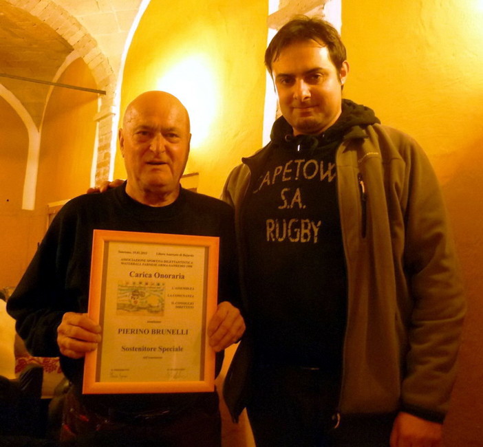 L'Imperatore della Magna Romagna Pierino Brunelli diventa 'Sostenitore Speciale' dell'AWF Arma-Sanremo