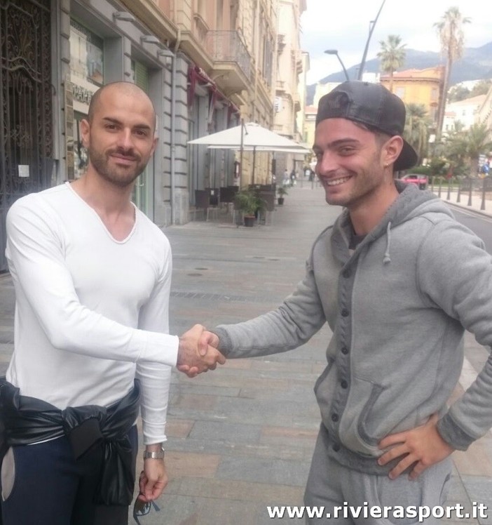 Il DS della Sanstevese Denis Settime con il neo arrivato Alessandro Geraci