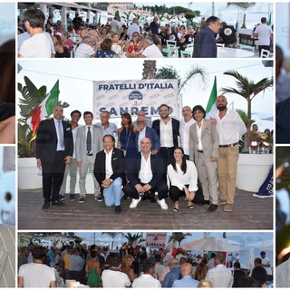 Fratelli d'Italia comincia la campagna elettorale per le politiche del 25 settembre da Sanremo e pensa già alle Amministrative (Foto e Video)
