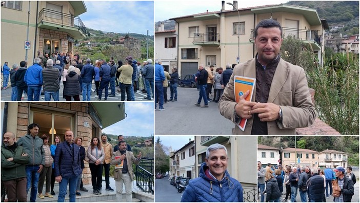 'Cittadini in Comune' a Vallecrosia Alta, Biasi: "In cinque anni investiti 600mila euro, con i fatti cambieremo il centro storico" (Foto e video)