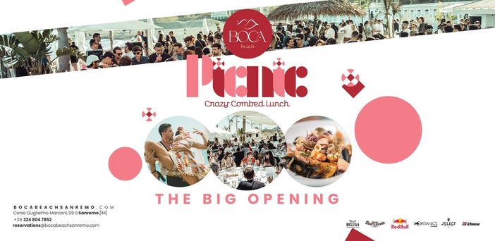 Questa domenica al Boca Beach l'attesissima inaugurazione di 'PicNic'