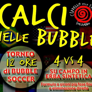 Soldano: il 21 settembre appuntamento con un torneo di 'Bubble Soccer', il calcio nelle 'bolle'
