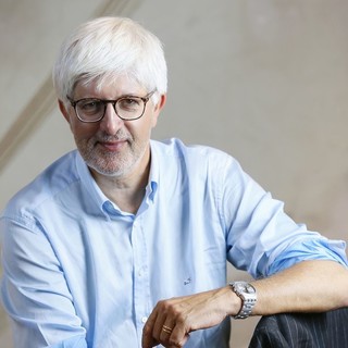 Il giornalista Beppe Severgnini ospite del Festival della Parola Reloaded al teatro del Casinò di Sanremo