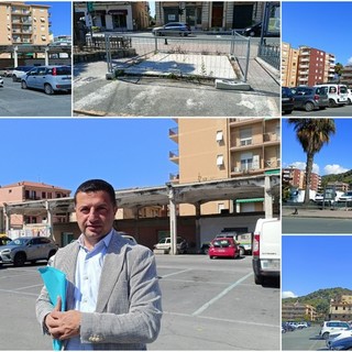 Vallecrosia, Biasi: "Oltre 2 milioni di euro per riqualificare la piazza dell’ex mercato dei fiori" (Foto e video)