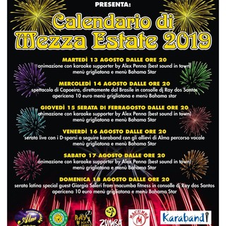 In attesa del Cantaestate 2018, le serate "Eat &amp; Show" proseguono con successo al Bahama Star