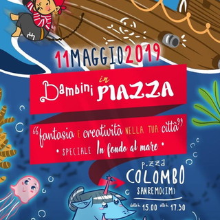 Sabato prossimo in piazza Colombo l'evento "Bambini in Piazza, fantasia e creatività nella tua città"