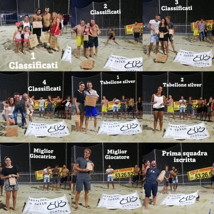 Concluso ai Bagni Lido di Sanremo, il Torneo Beach Volley 3x3. I risultati e le foto