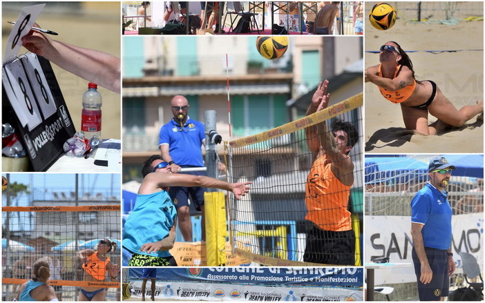 Sanremo: è scattato questa mattina il 18° Festival nazionale del beach volley, lo spettacolo in spiaggia (Foto)