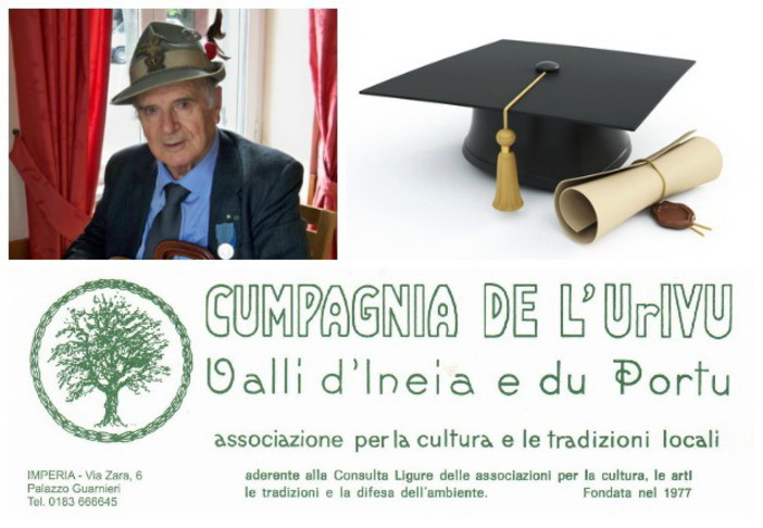 Imperia: domani il premio Tesi di Laurea “Cav. Giacomo Alberti” della Cumpagnia de l’Urivu Imperia: domani il premio Tesi di Laurea “Cav. Giacomo Alberti” della Cumpagnia de l’Urivu