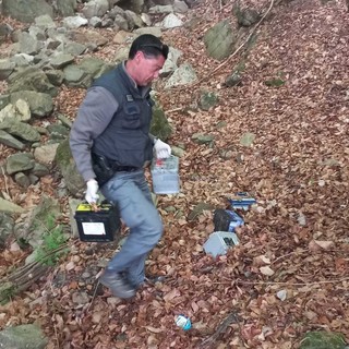 L'intervento della Polizia Provinciale nel bosco in località 'Binelle'