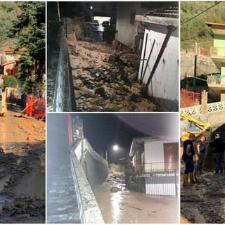 Badalucco, una comunità unita nell'emergenza: abitanti in strada per spalare via il fango ed aiutare le famiglie evacuate (foto e video)