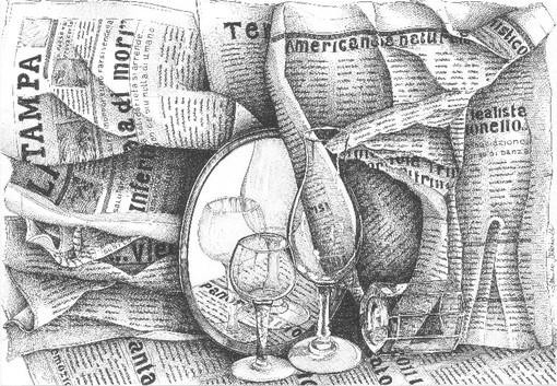 Sanremo: ultima settimana per poter vedere i disegni a china di Mario Zunino esposti alla Libreria-Galleria La Fenice