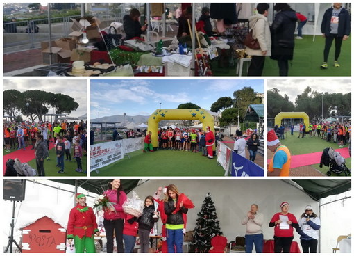 Sanremo: grande successo di partecipanti ieri per la 3a edizione di 'Babbo Natale corre a Poggio' (Foto)