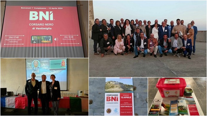 Ventimiglia, risultati e nuovi membri: Bni Corsaro Nero festeggia il primo compleanno (Foto e video) Ventimiglia, risultati e nuovi membri: Bni Corsaro Nero festeggia il primo compleanno (Foto e video)
