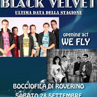 Ventimiglia: sabato alla bocciofila di Roverino il concerto di fine estate con i Black Velvet