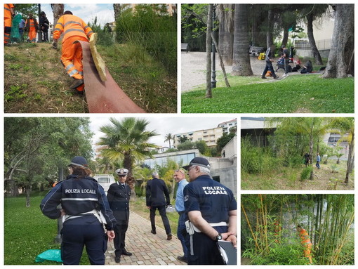Sanremo: prima applicazione del 'Daspo Urbano', nuovo anfratto occupato dai clochard vicino alla stazione (Foto e Video) Sanremo: prima applicazione del 'Daspo Urbano', nuovo anfratto occupato dai clochard vicino alla stazione (Foto e Video)