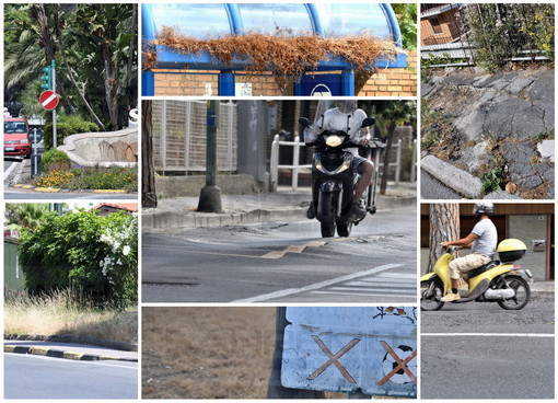 Sanremo: alta velocità e asfalto disastrato, un grido d’allarme da via Padre Semeria “Ormai siamo abituati all’indifferenza dell’amministrazione”