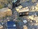 Batterie abbandonate nel bosco a Bajardo in località Morga: intervento della Polizia Provinciale