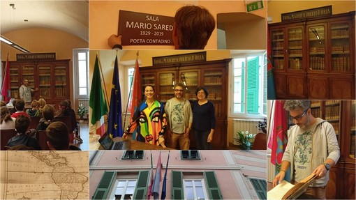 Camporosso presenta la biblioteca storica e intitola una sala comunale al poeta contadino Mario Saredi (Foto e video)