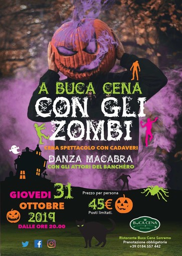 Halloween a Sanremo: &quot;A Buca Cena con gli zombi&quot;, ecco lo spettacolo del Teatro del Banchéro