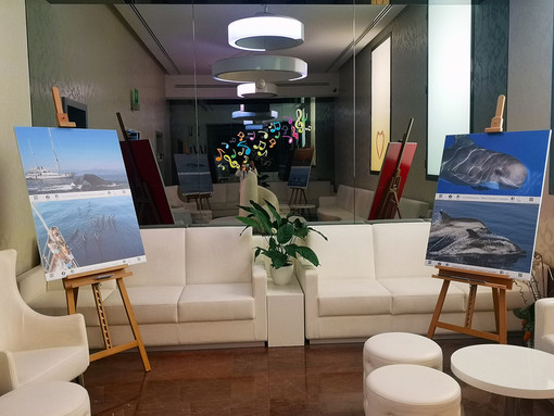Le balene del Santuario dei Cetacei in mostra negli hotel di Sanremo (Foto) Le balene del Santuario dei Cetacei in mostra negli hotel di Sanremo (Foto)