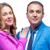 Luigi Barisciani e sua moglie, Sara Bracco