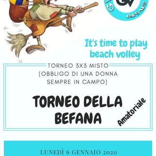 Beach Volley. Tutto pronto per il 'Torneo della'Befana' al GV Sport di San Bartolomeo al Mare