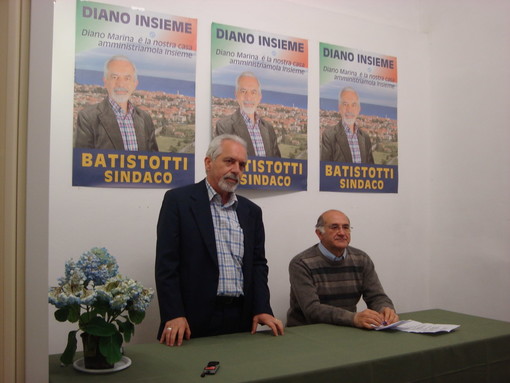 Diano Marina: domani sera Claudio Burlando a sostegno di Fiorenzo Batistotti