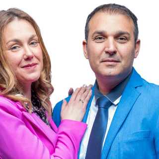 Luigi Barisciani e sua moglie, Sara Bracco