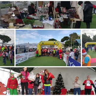 Sanremo: grande successo di partecipanti ieri per la 3a edizione di 'Babbo Natale corre a Poggio' (Foto)
