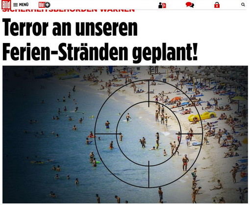 Dalla Germania la Bild parla di rischio terrorismo sulle spiagge liguri: smentita dell'intelligence italiana Dalla Germania la Bild parla di rischio terrorismo sulle spiagge liguri: smentita dell'intelligence italiana