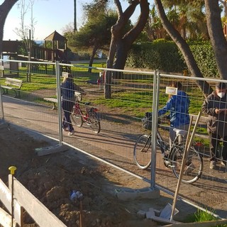 I lavori sulla ciclabile a San Martino I lavori sulla ciclabile a San Martino