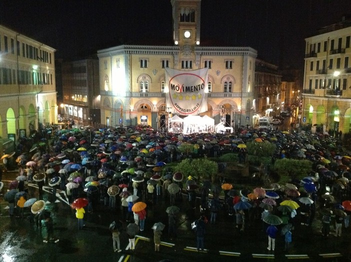 I ringraziamenti del 'Movimento 5 Stelle' di Imperia ai partecipanti all'evento di Beppe Grillo