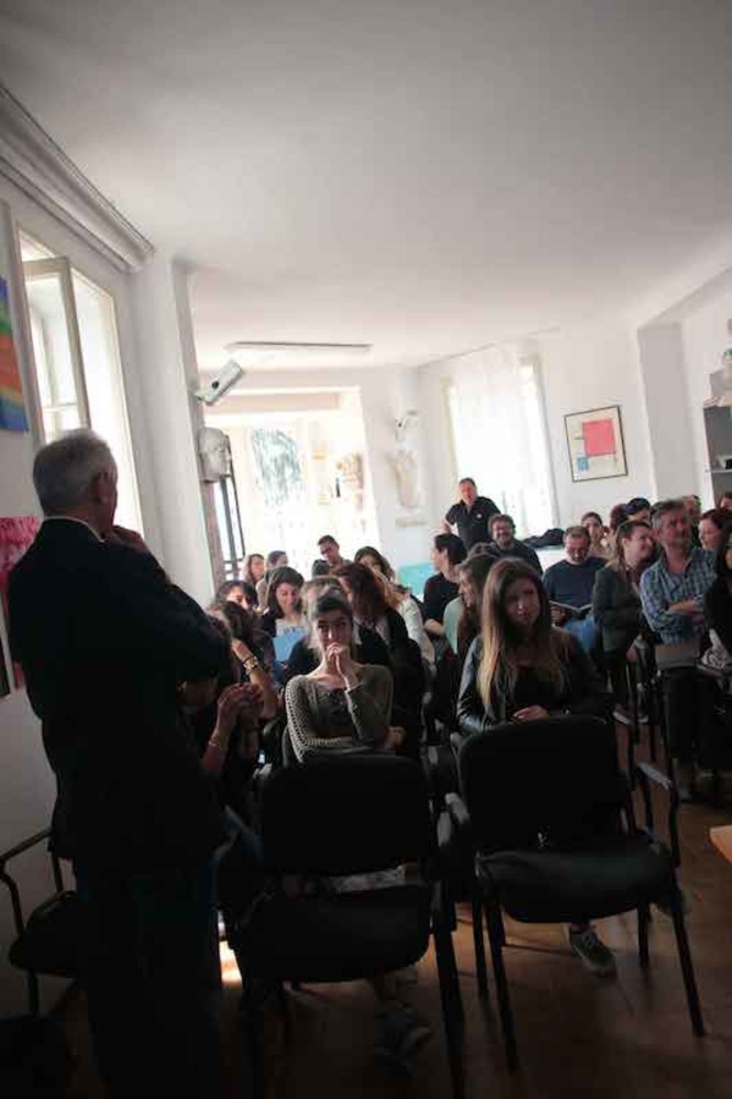 Sanremo: ieri all'Accademia di Belle Arti una lezione con Giorgio Saporiti