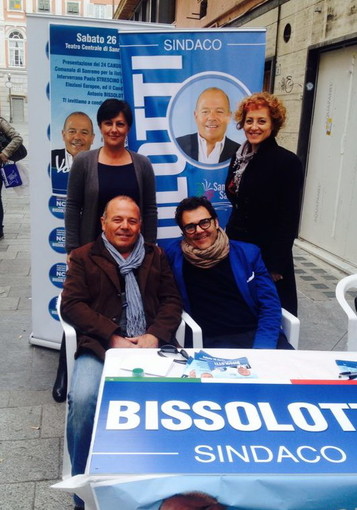 Elezioni Amministrative a Sanremo: oggi Eugenio Minasso in visita al banchetto del NCD