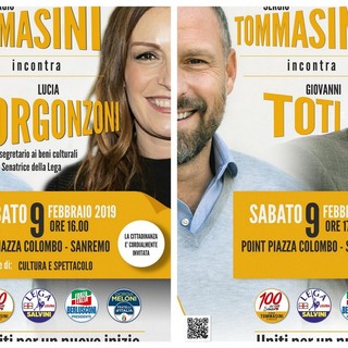 Sanremo: doppio appuntamento sabato prossimo al point di Tommasini con Lucia Borgonzoni e Giovanni Toti