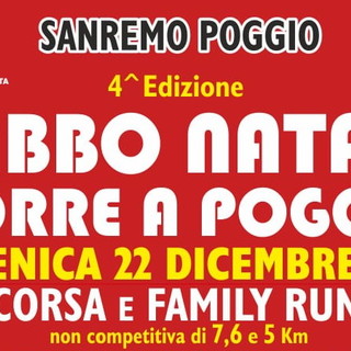 Sanremo: domenica 22 dicembre in frazione Poggio la quarta edizione di 'Babbo Natale corre a Poggio'