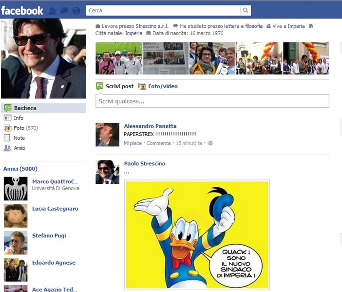 Imperia: l'ex sindaco Paolo Strescino ironizza sulle dichiarazioni dell'On. Claudio Scajola ad "Off the Report" Imperia: l'ex sindaco Paolo Strescino ironizza sulle dichiarazioni dell'On. Claudio Scajola ad "Off the Report"